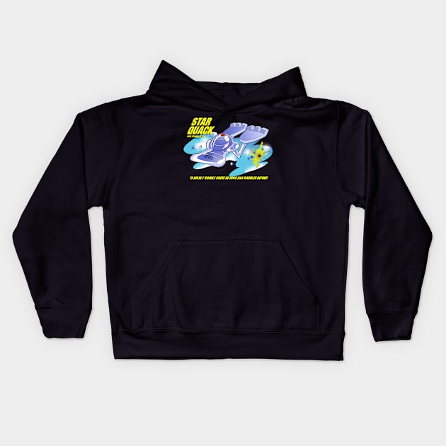 Star Quack Enterfowl Kids Hoodie by Big Hit Comics